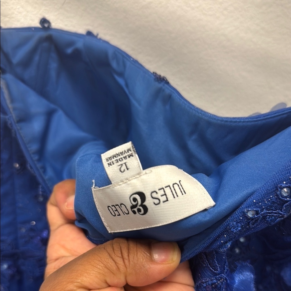 Elegant Blue Junior Dress - Picture 7 of 13